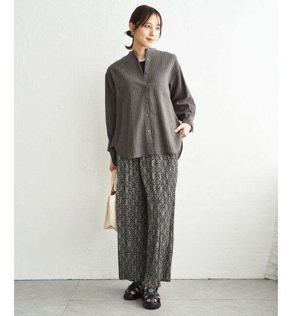 ikka「さらっとプリーツワイドパンツ」|その他|