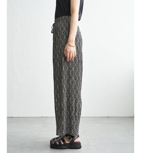 ikka「さらっとプリーツワイドパンツ」|その他|
