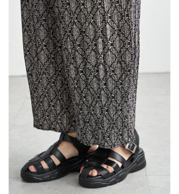 ikka「さらっとプリーツワイドパンツ」|その他|