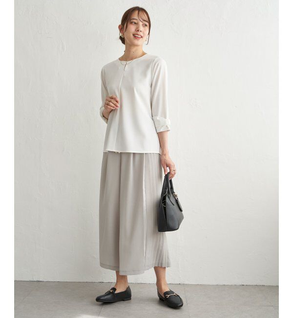 IKKA LOUNGE「冷感さらさらジョーゼットパンツ」|その他|