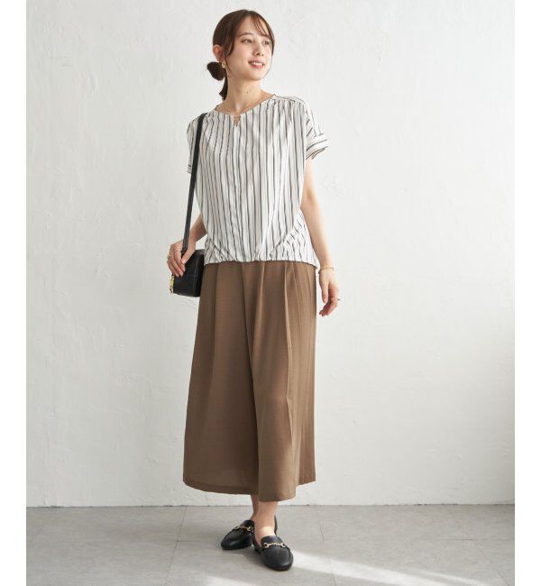 IKKA LOUNGE「冷感さらさらジョーゼットパンツ」|その他|