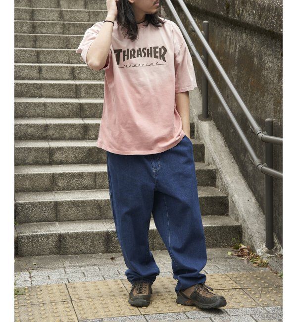 VENCE share style「THRASHER スラッシャー ヴィンテージダメージTシャツ」|Tシャツ・カットソー|