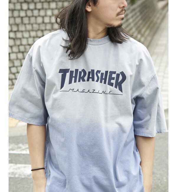 VENCE share style「THRASHER スラッシャー ヴィンテージダメージTシャツ」|Tシャツ・カットソー|