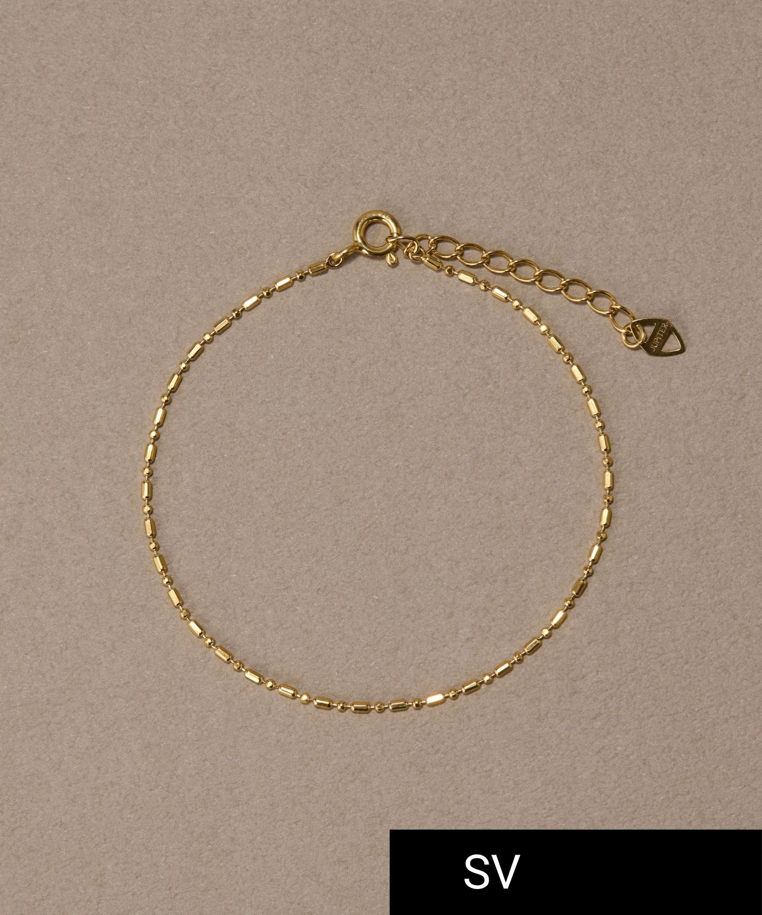 JUPITER「【SV】チェーンブレスレット　ニッケルフリー/金属アレルギー対応」|ブレスレット・バングル|ゴールド