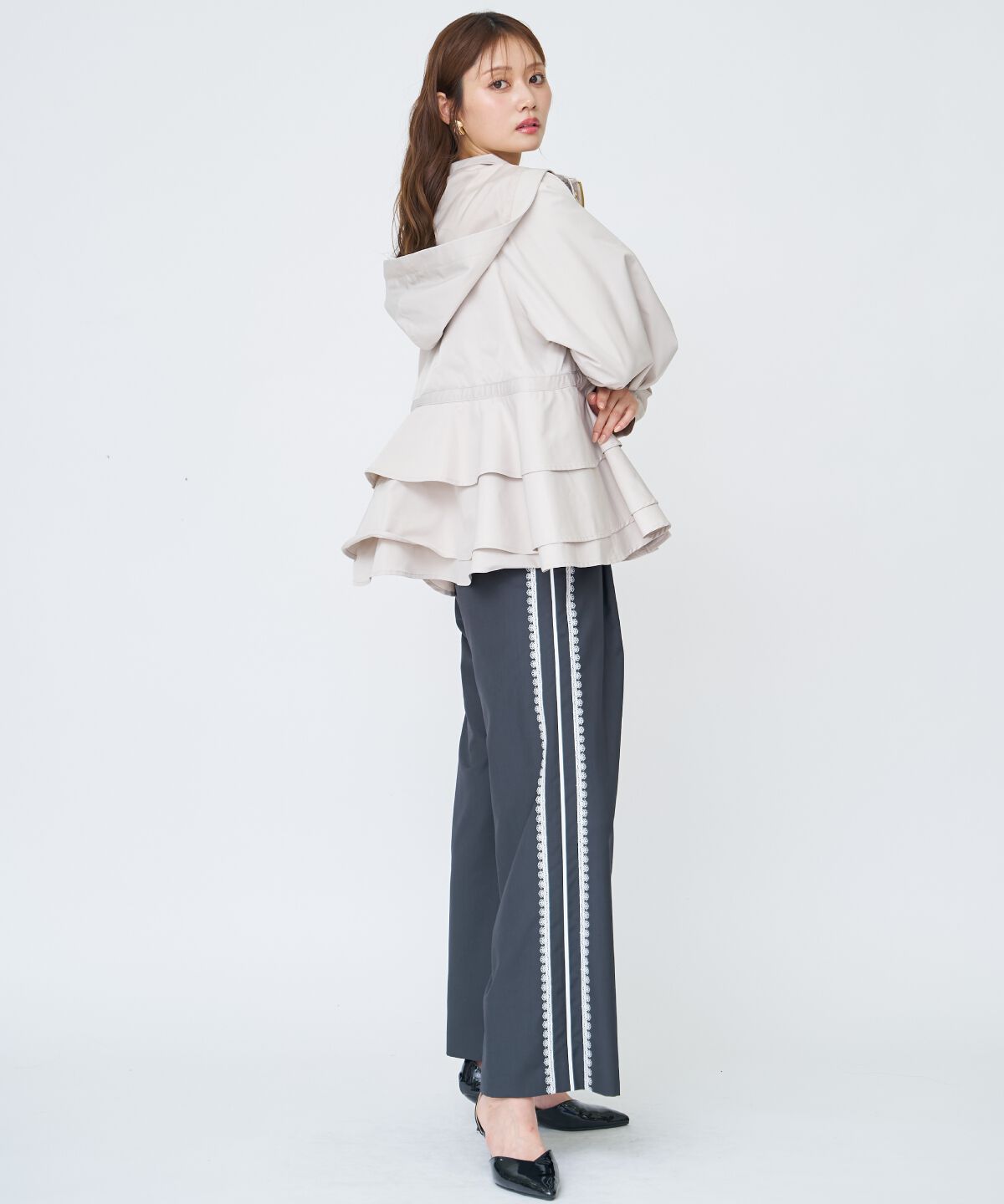 アンドクチュール「ペプラムマウンテンパーカー」|アウトドア|