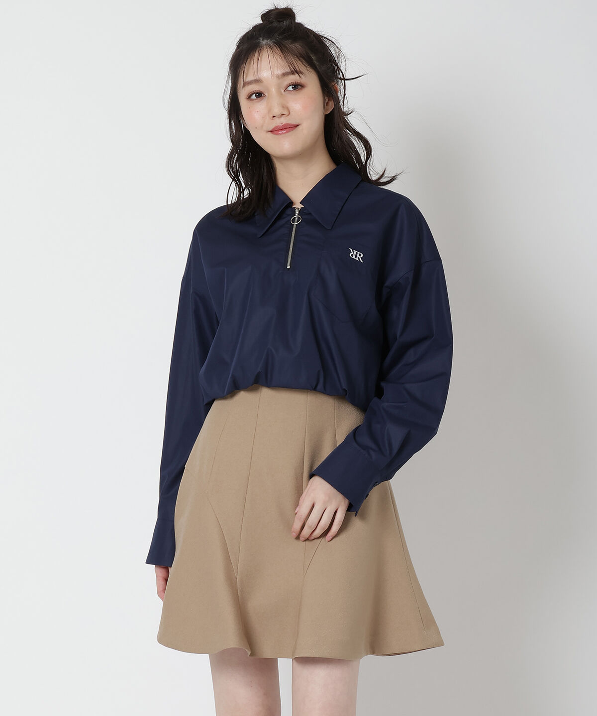 REDYAZEL「ハイウエストミニスカート」|フレア|