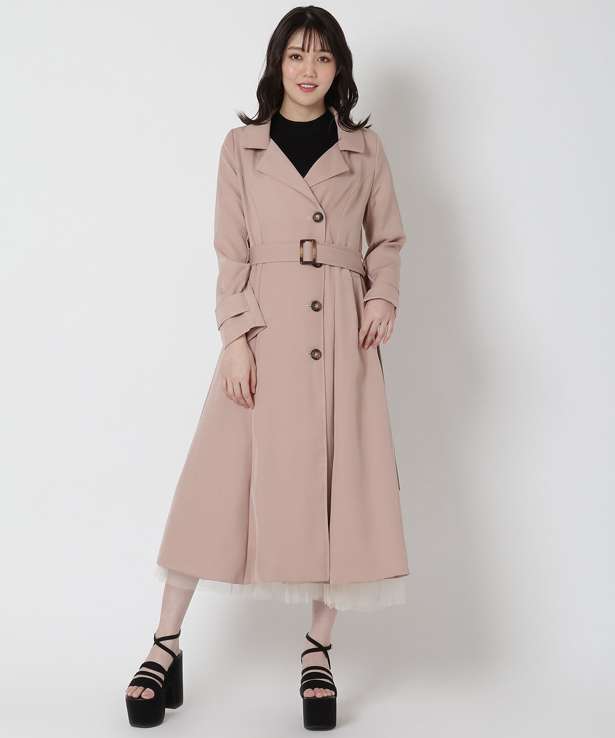 REDYAZEL「ケープトレンチコート」|トレンチコート|