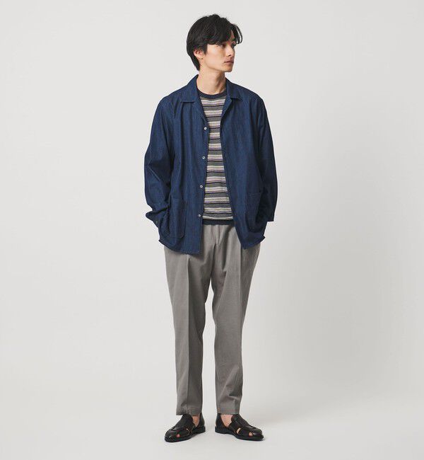 UNITED ARROWS「リネンコットン マルチボーダー ニット Tシャツ」|Tシャツ・カットソー|