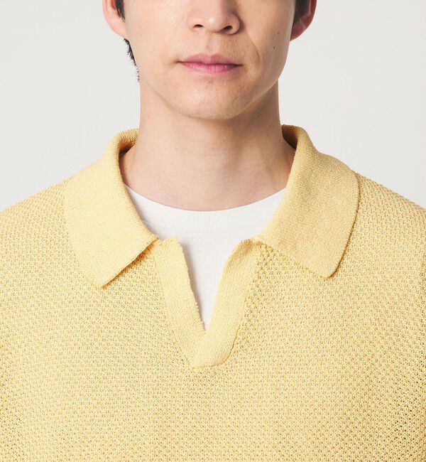 UNITED ARROWS green label relaxing「コットン ナイロン メッシュ スキッパー 半袖 ポロシャツ」|ポロシャツ|