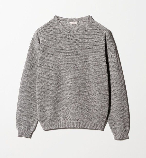 BEAUTY&YOUTH UNITED ARROWS「リネンブレンド メランジ クルーネック ニット ウォッシャブル」|ニット・セーター|
