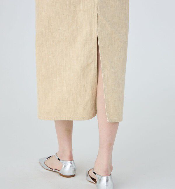 MACPHEE「ダブルサイドピグメント Iラインロングスカート」|スカート|