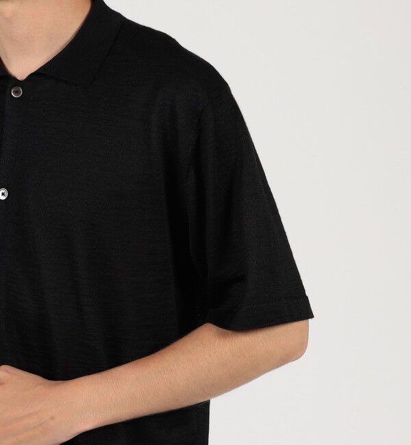 TOMORROWLAND MENS「ラミー ハーフスリーブ ニットシャツ」|ニット・セーター|