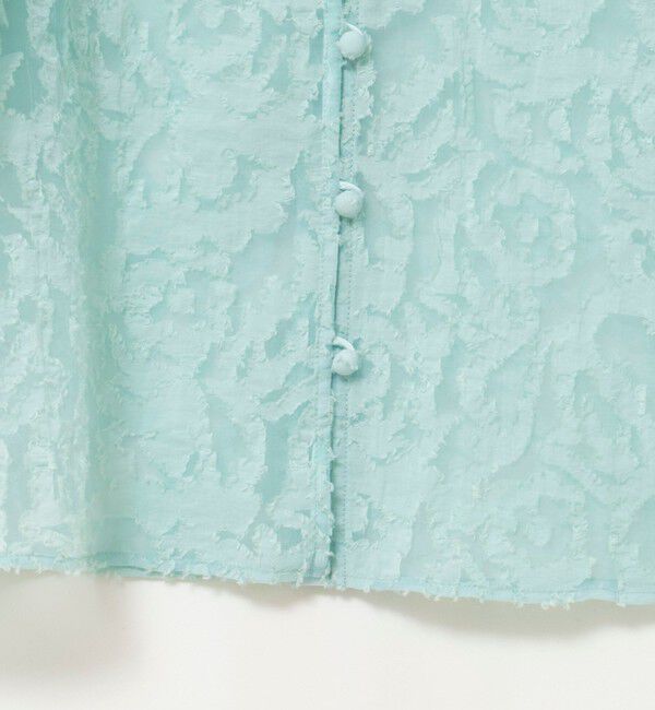 NOLLEY'S sophi「ウォッシャブルワッシャーオーガンジーカットジャガードブラウス」|シャツ・ブラウス|