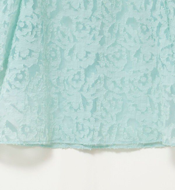 NOLLEY'S sophi「ウォッシャブルワッシャーオーガンジーカットジャガードブラウス」|シャツ・ブラウス|