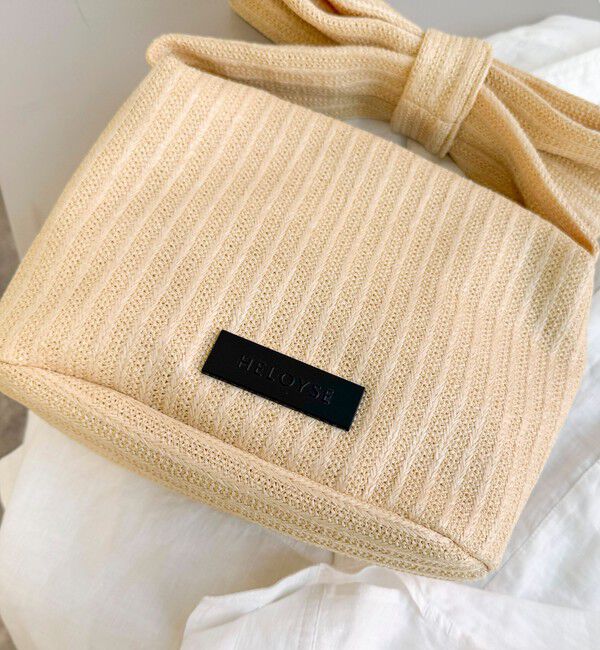 fredy emue「【HELOYSE/エロイーズ】フェイクラフィアリボンポーチバッグ」|ハンドバッグ|