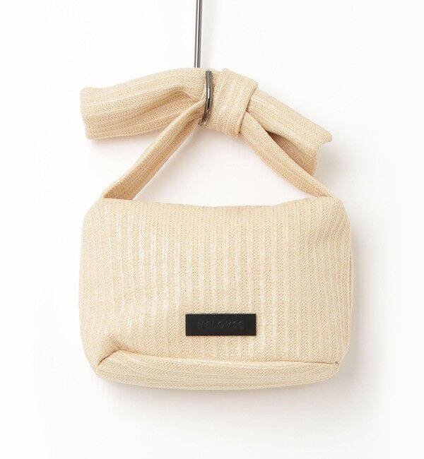 fredy emue「【HELOYSE/エロイーズ】フェイクラフィアリボンポーチバッグ」|ハンドバッグ|