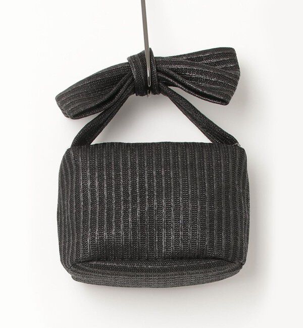 fredy emue「【HELOYSE/エロイーズ】フェイクラフィアリボンポーチバッグ」|ハンドバッグ|