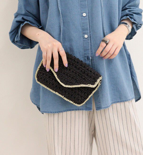 fredy emue「手編みマクラメチェーンポシェット」|ショルダー・メッセンジャー|