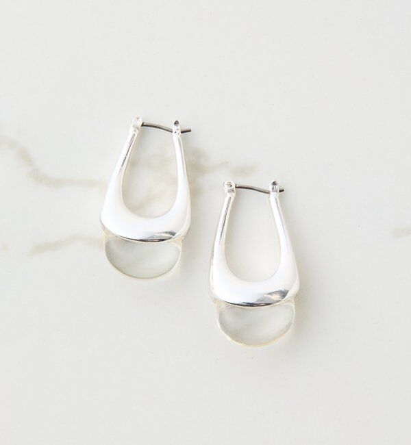  「【PAPILLONNER/パピヨネ】クリアラウンドピアス」|リング|