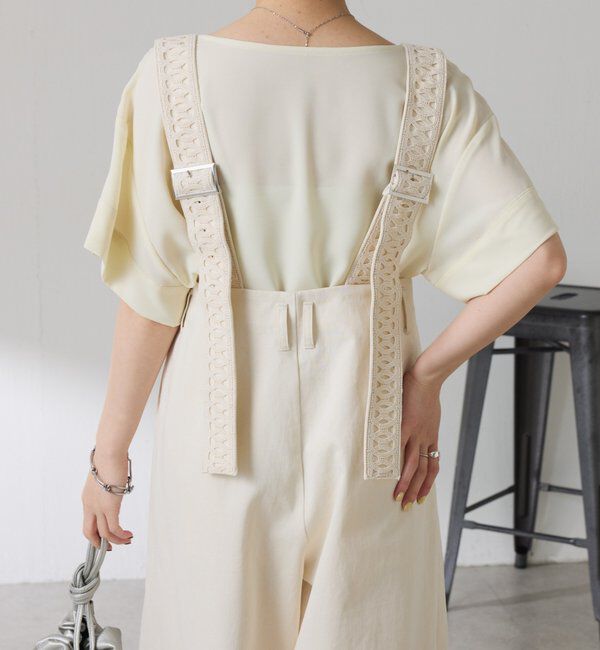  「【袖をアレンジできる】袖アレンジジョーゼットロゴTシャツ」|Tシャツ・カットソー|