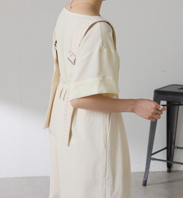  「【袖をアレンジできる】袖アレンジジョーゼットロゴTシャツ」|Tシャツ・カットソー|