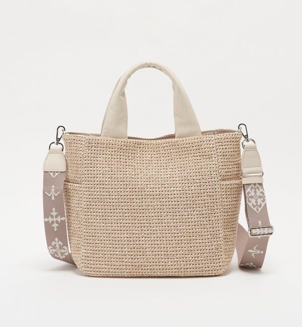  「ナイロンラフィア2WAYトートバッグ」|トートバッグ|