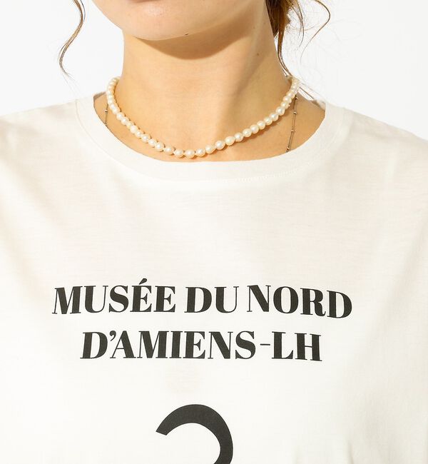 Rouge vif「【La Hutte / ラ ユット】ロゴTシャツ / プリントTシャツ / 半袖」|Tシャツ・カットソー|