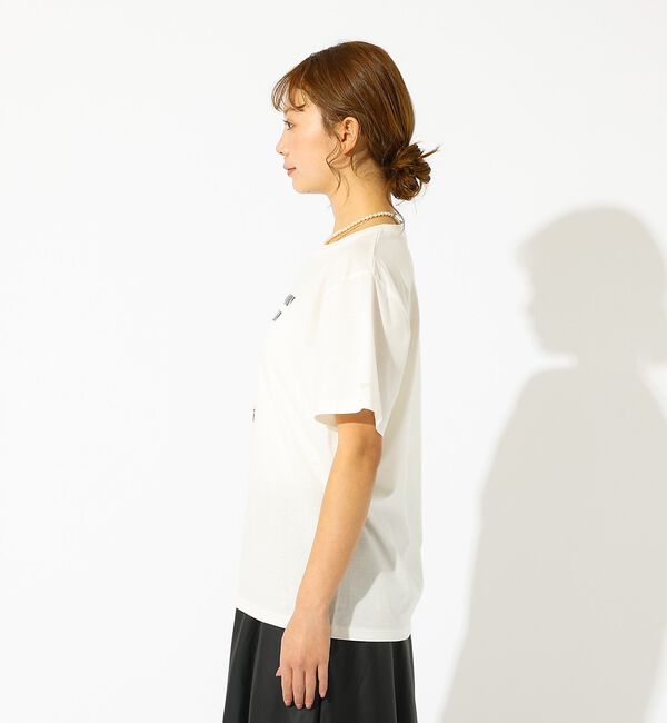 Rouge vif「【La Hutte / ラ ユット】ロゴTシャツ / プリントTシャツ / 半袖」|Tシャツ・カットソー|