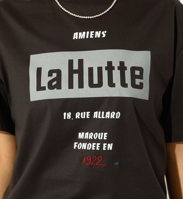Rouge vif「【La Hutte / ラ ユット】ロゴTシャツ / プリントTシャツ / 半袖」|Tシャツ・カットソー|