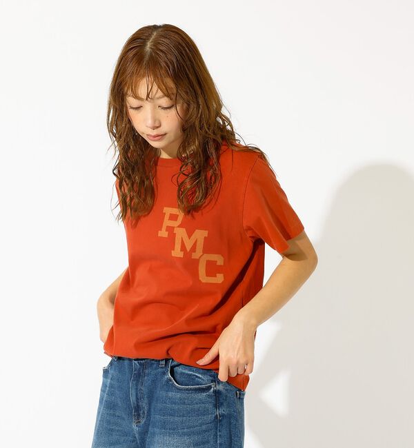 Rouge vif「【REMI RELIEF / レミレリーフ】LW加工T "RMC" / ロゴTシ」|Tシャツ・カットソー|