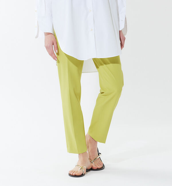 qualite「ドライギャバシガレットパンツ」|その他|ライム