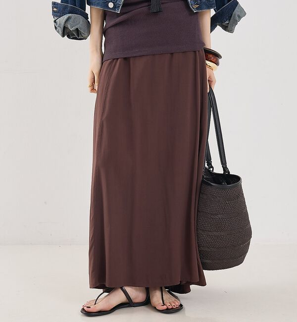 The Store by C' 「【COCUCA】ニュアンススカート」|スカート|ブラウン