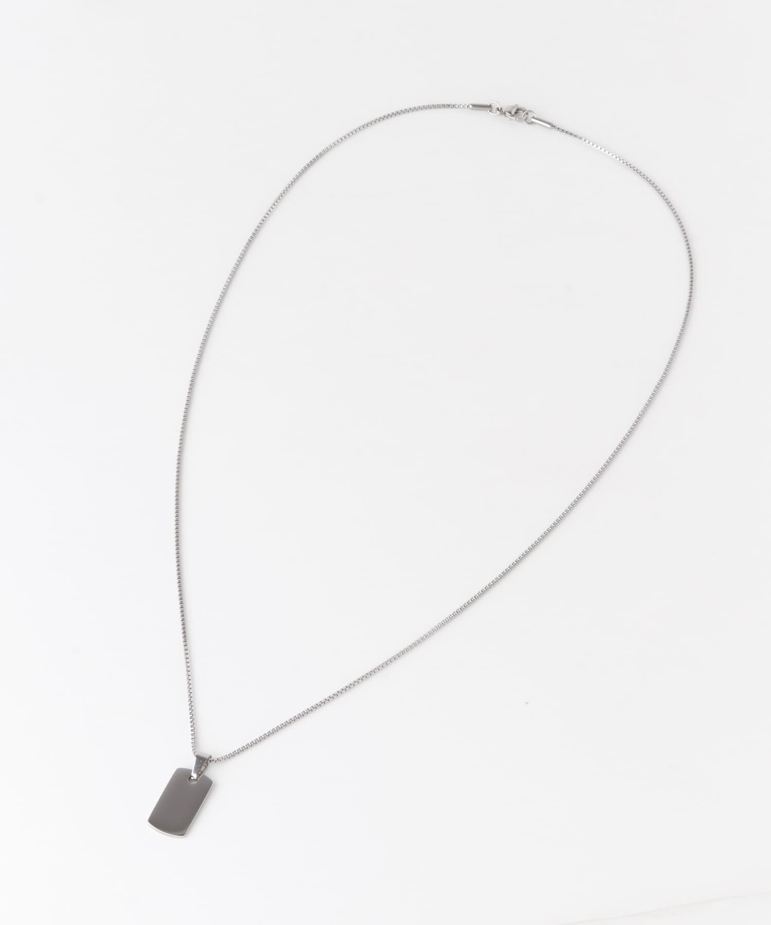 SMELLY「ステンレスプレートネックレス」|ネックレス|