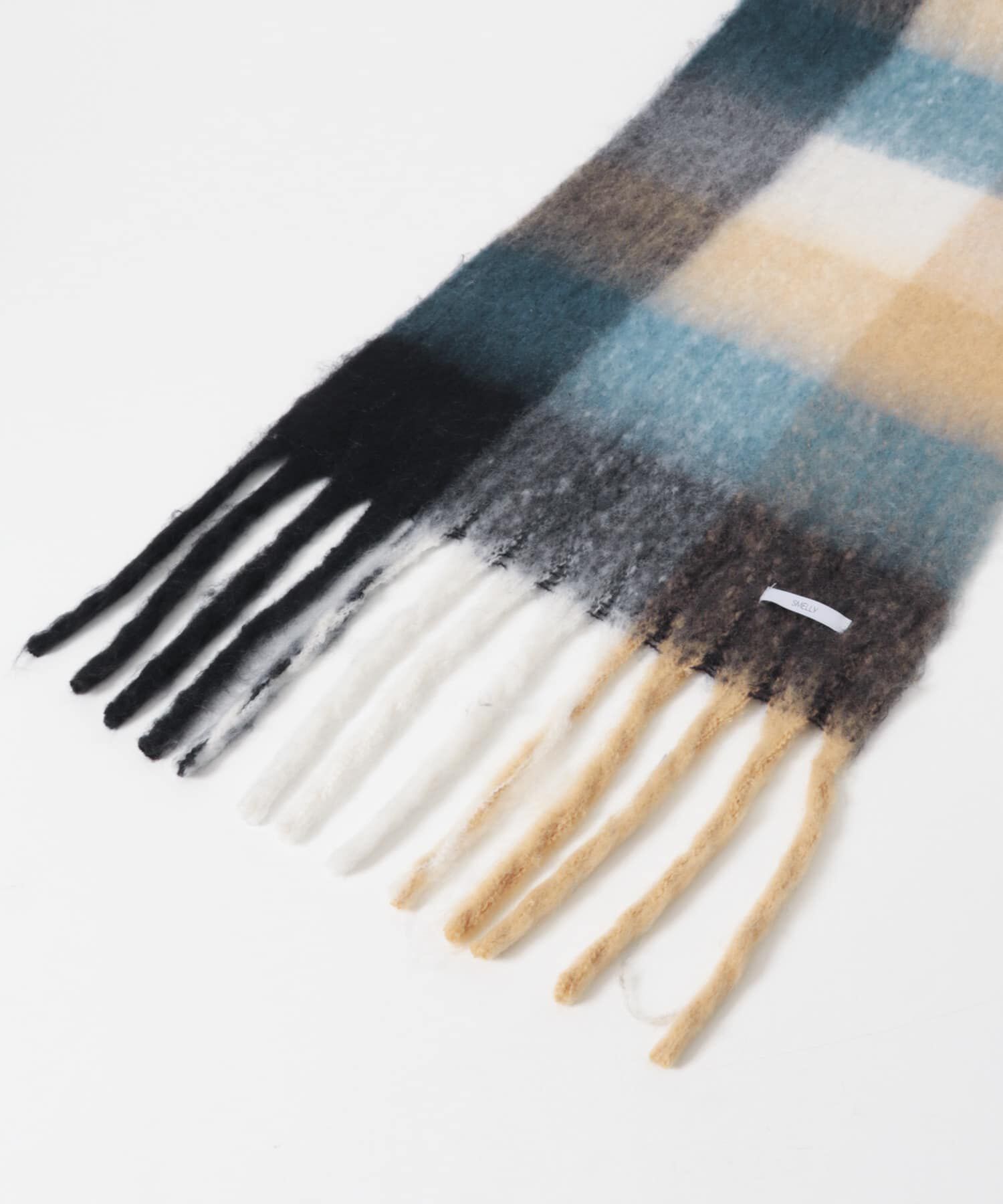 SMELLY「ボリュームチェックマフラー」|マフラー|