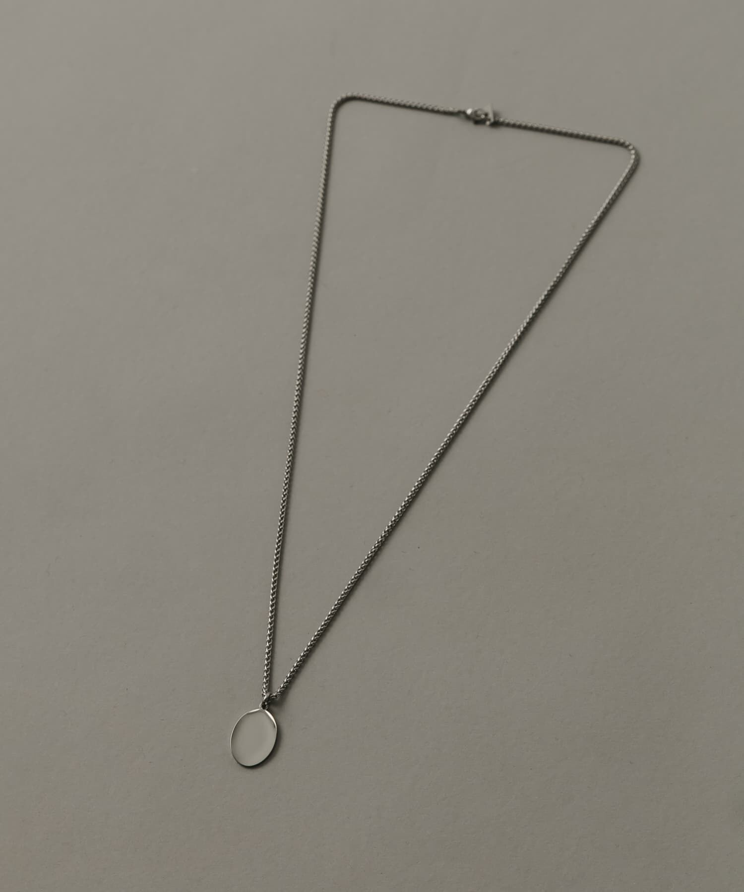 SMELLY「ステンレスオーバルプレートネックレス」|ネックレス|