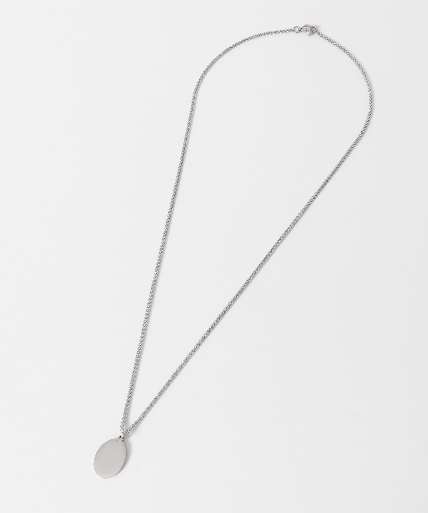 SMELLY「ステンレスオーバルプレートネックレス」|ネックレス|