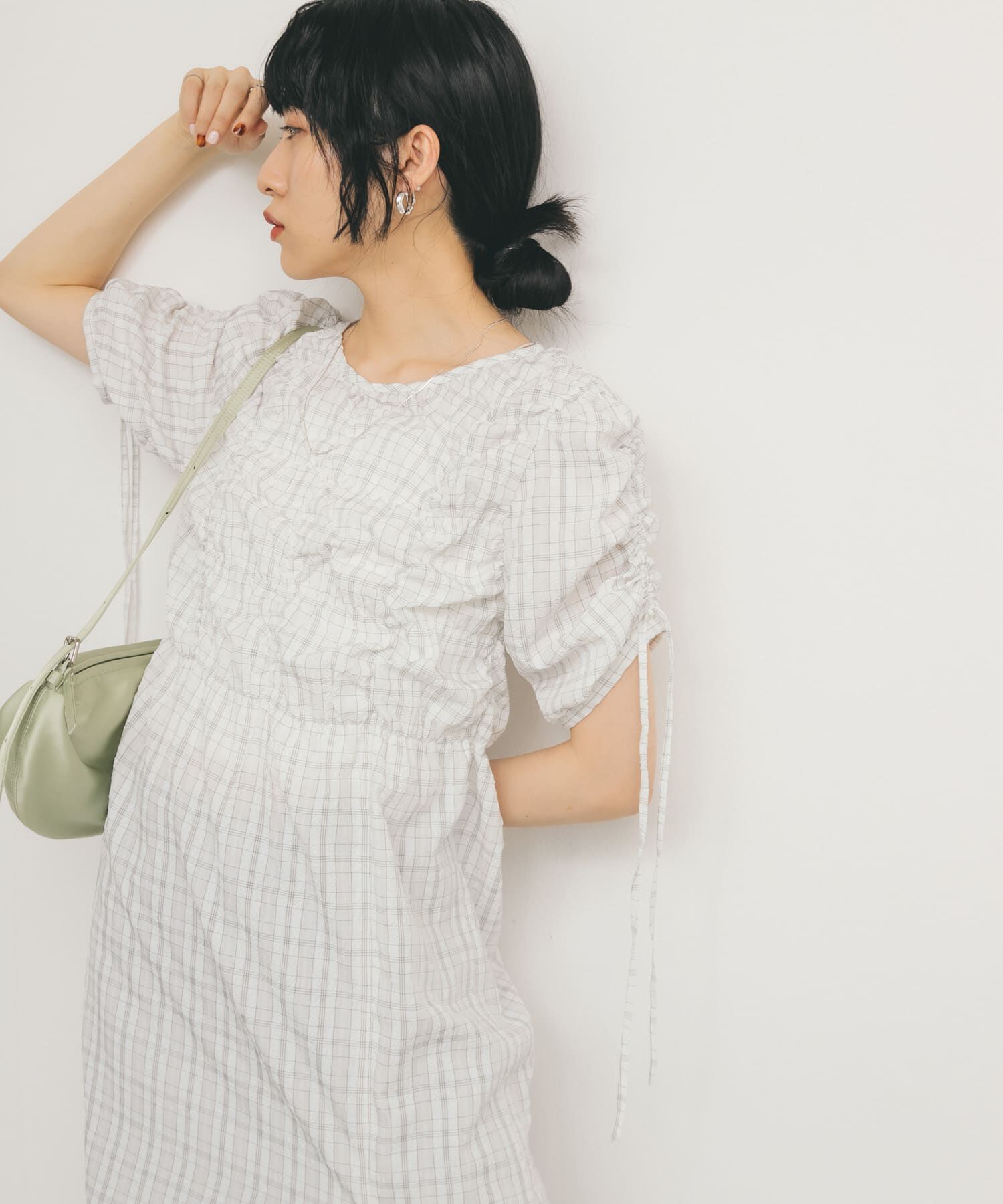  「ランダムシャーリングチェックワンピース」|ワンピース|