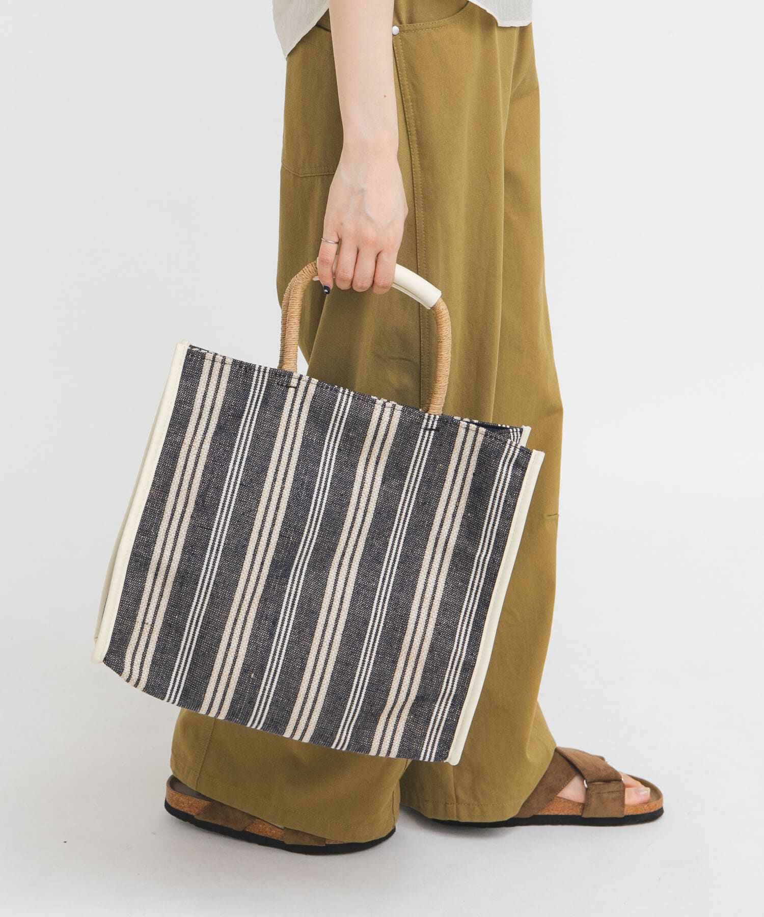  「スクエアヘンプBAG」|トートバッグ|アイボリー