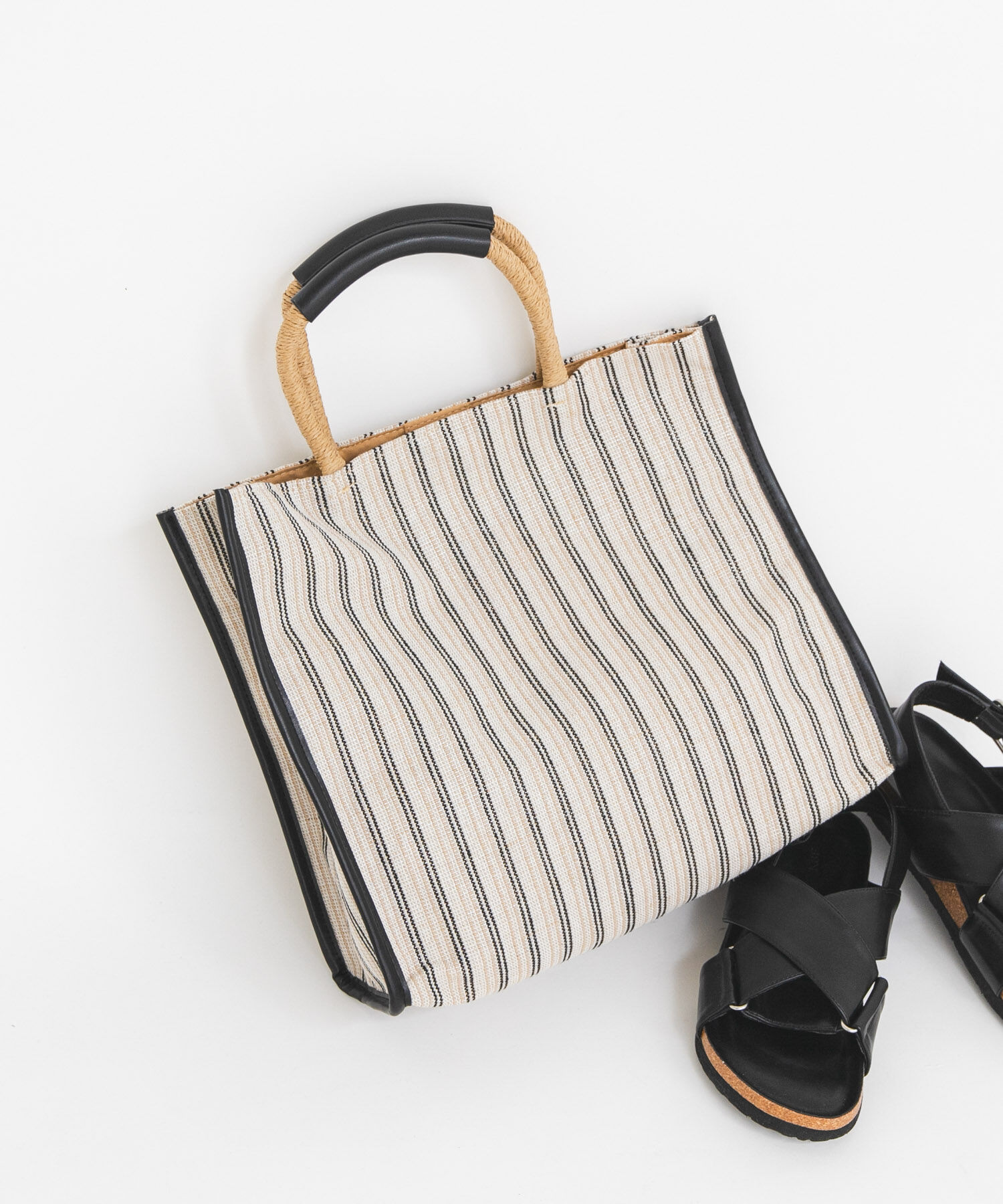  「スクエアヘンプBAG」|トートバッグ|ブラック