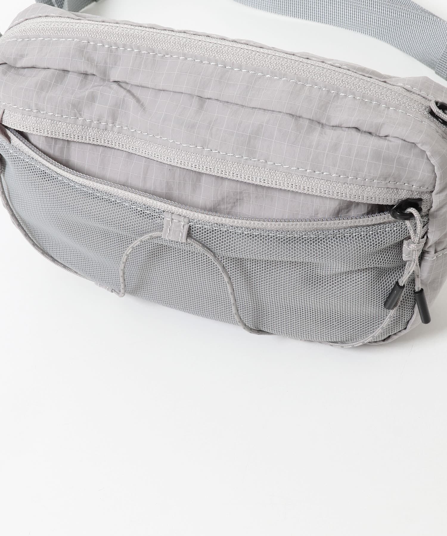  「メッシュポケットリップストップサコッシュ」|ポーチ|