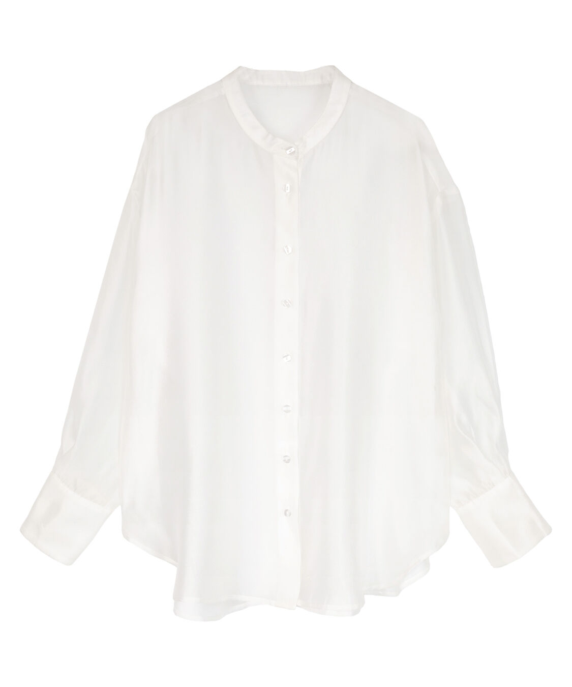 ur's「バンドカラーシアーシャツ」|シャツ・ブラウス|ホワイト