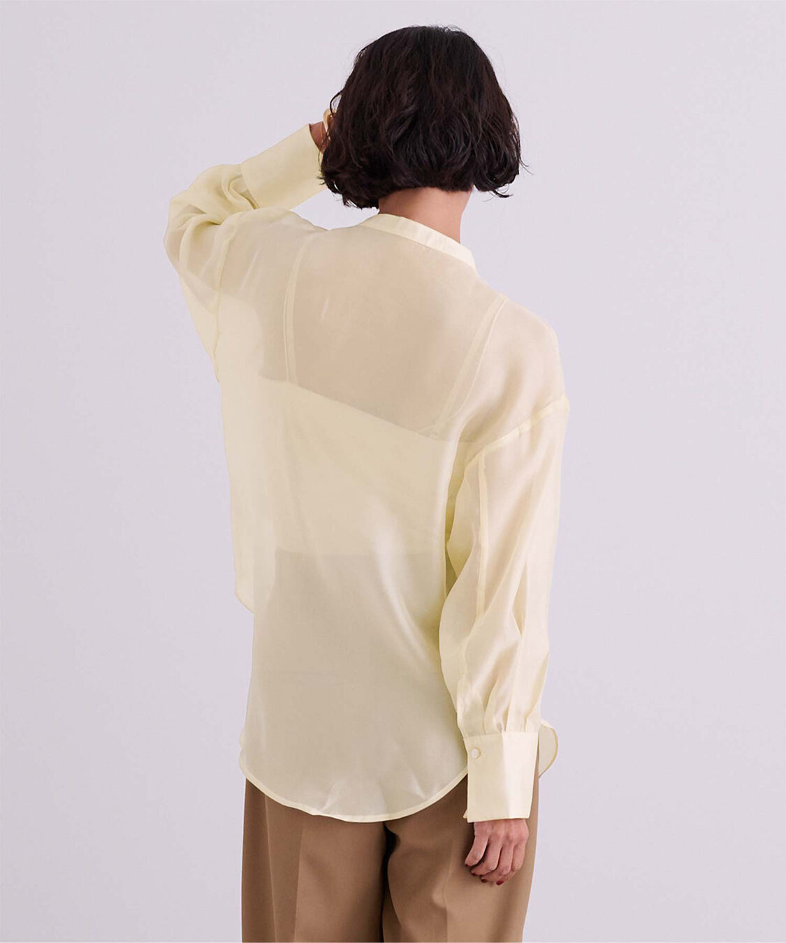 ur's「バンドカラーシアーシャツ」|シャツ・ブラウス|