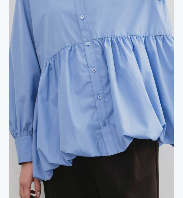 titivate「襟付ヘムバルーンシャツ」|シャツ・ブラウス|