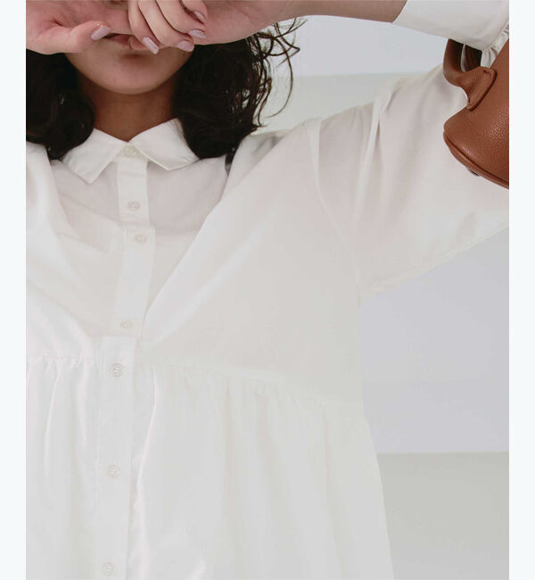 titivate「襟付ヘムバルーンシャツ」|シャツ・ブラウス|