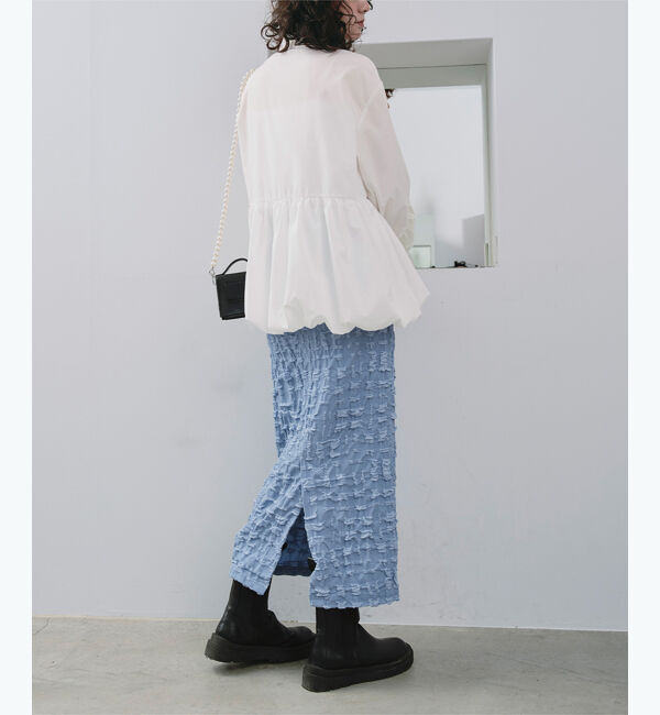 titivate「襟付ヘムバルーンシャツ」|シャツ・ブラウス|