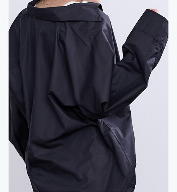 ur's「スキッパーネックドルマンスリーブオーバーサイズシャツ」|シャツ・ブラウス|