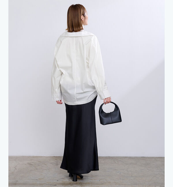 ur's「スキッパーネックドルマンスリーブオーバーサイズシャツ」|シャツ・ブラウス|