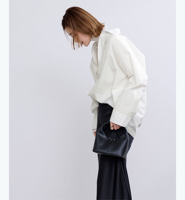 ur's「スキッパーネックドルマンスリーブオーバーサイズシャツ」|シャツ・ブラウス|