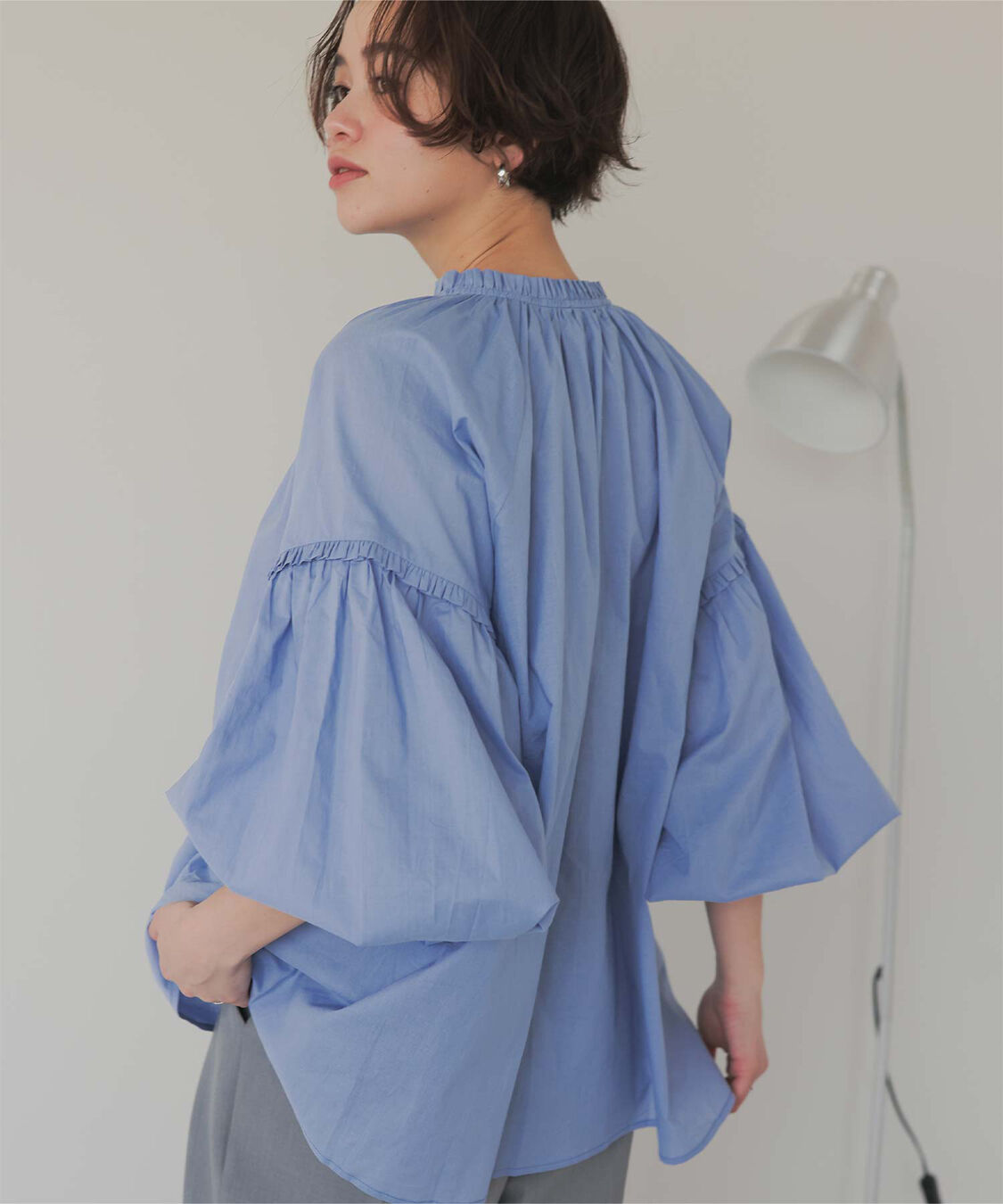 titivate「ギャザーリボンボイルブラウス」|シャツ・ブラウス|