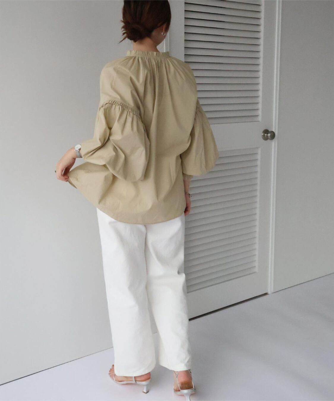 titivate「ギャザーリボンボイルブラウス」|シャツ・ブラウス|